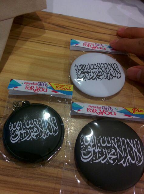 Aksesoris Pin Ganci Panji Islam Rasulullah Tauhid Al Liwa Ar Rayah