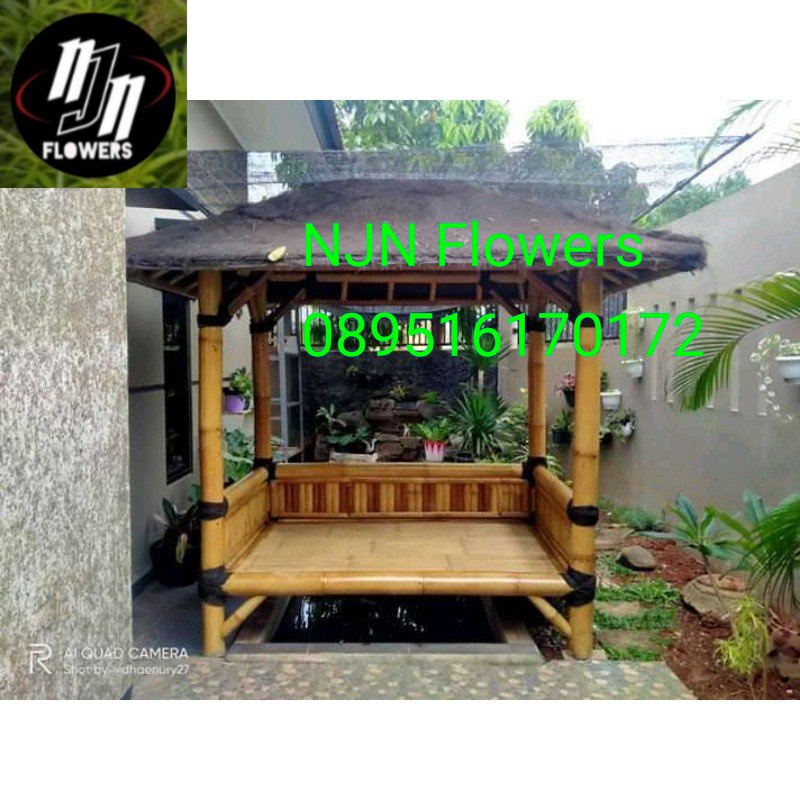 Gazebo bambu minimalis