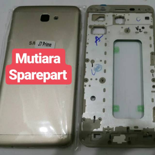 CASING FULLSET FRAME TATAKAN LCD SAMSUNG J7 PRIME G610