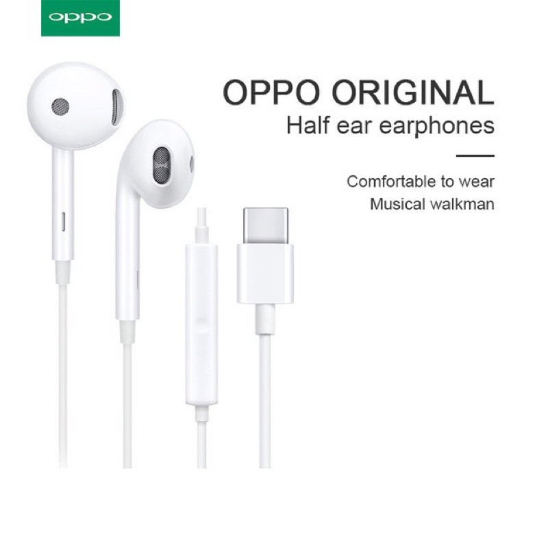 Headset Earphone Handsfree Oppo Original Find X Type C Original