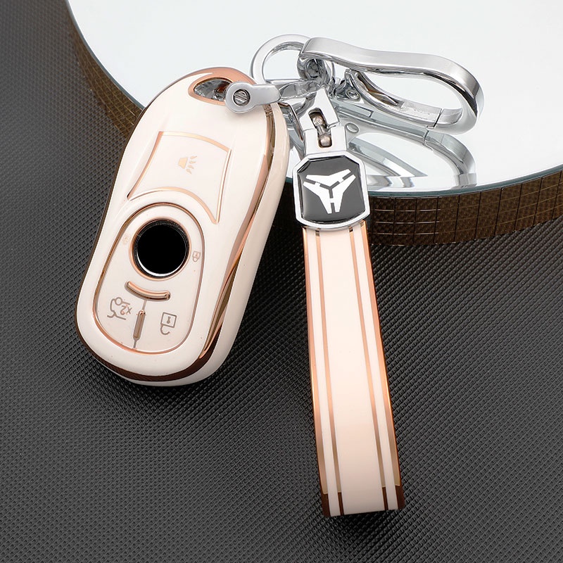 Untuk Buick Verano Encore GX GL6 Untuk Opel Vauxhall Astra K Corsa E Car Flip Key Cover Case Tas Holder Fob Shell Casing Pelindung