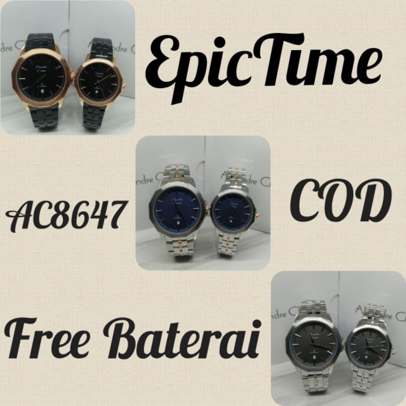 Jam Tangan Pria / Wanita Alexandre Christe 8647 AC 8647 AC8647 Alexandre Christie