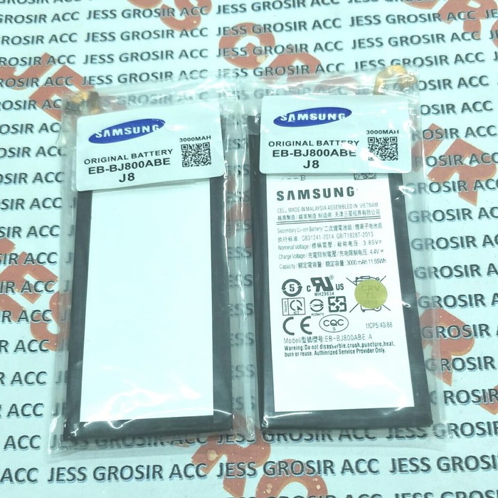 Battery Batre Baterai Samsung J8 2018 J800 A6 2018 A600 J6 2018 J600 EB-BJ800ABE A600F J600F