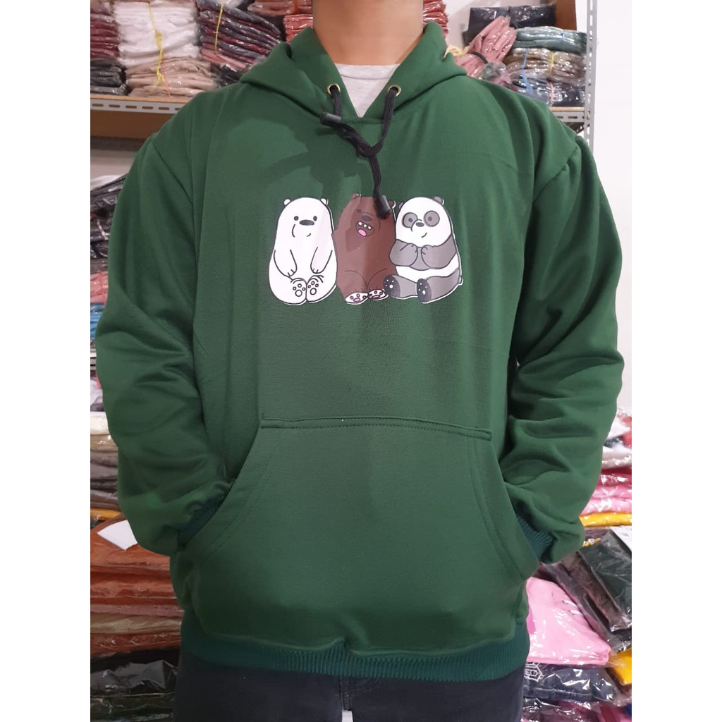 Panda Lucu Sweater Hoodie / arn grosir / Wanita Murah Trendy-5