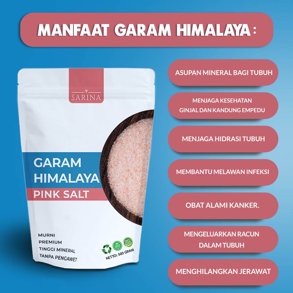 Garam Himalaya 500 Gr Pink Salt Original Premium