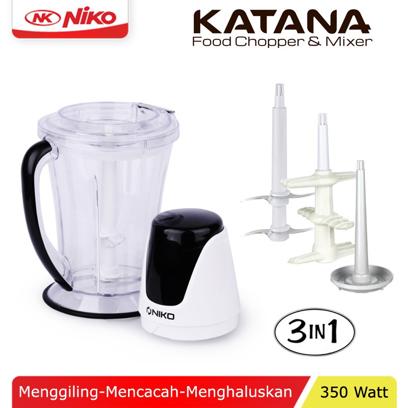 NIKO Chopper 1.5 Liter Katana Black - Garansi 1 Tahun