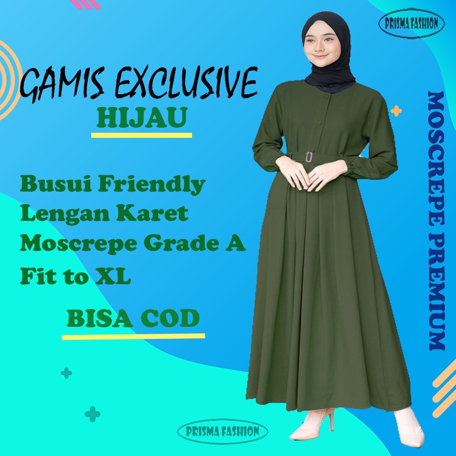 Gamis Terbaru 2021 Baju gamis Remaja Modern Kekinian Polos Hitam