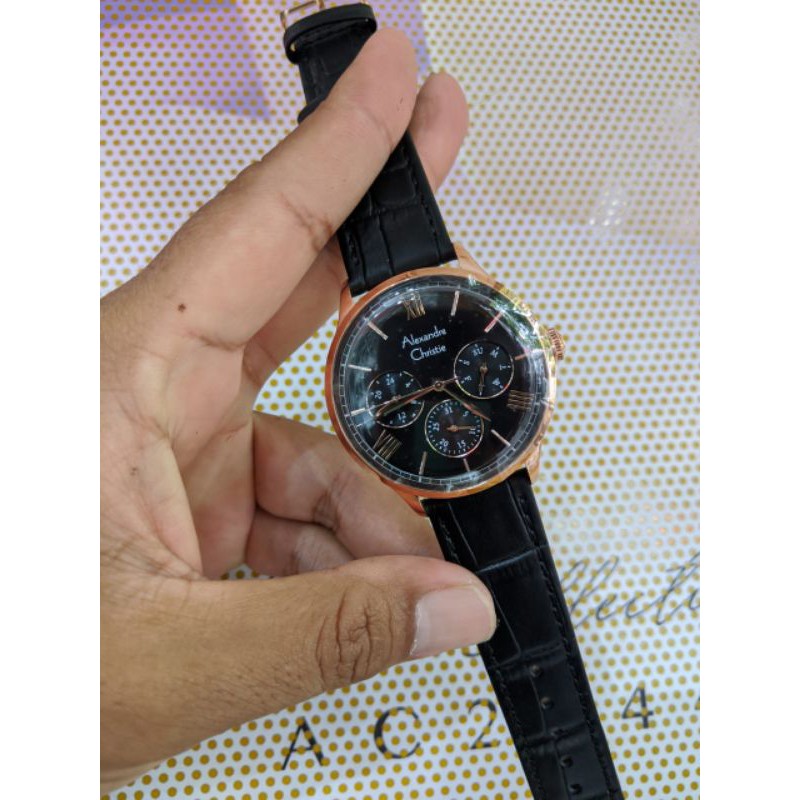 jam tangan pria alexandre christie original AC 6568 MF