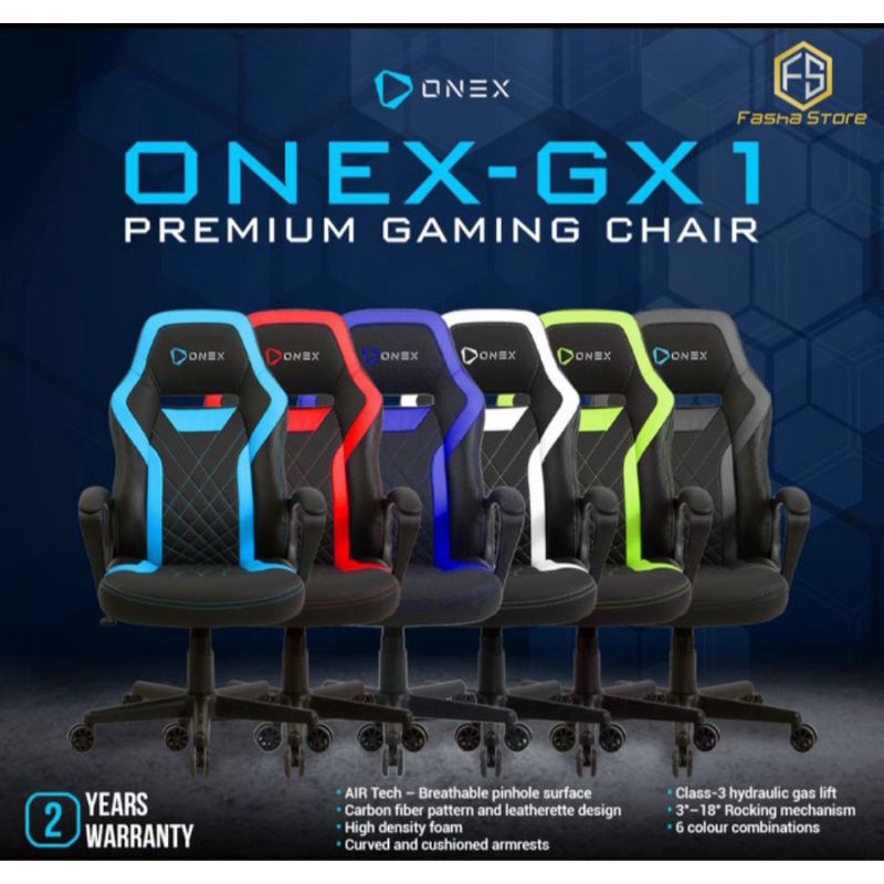 Jual Onex Gx Premium Quality Gaming Chair Kursi Gaming Garansi Resmi Shopee Indonesia