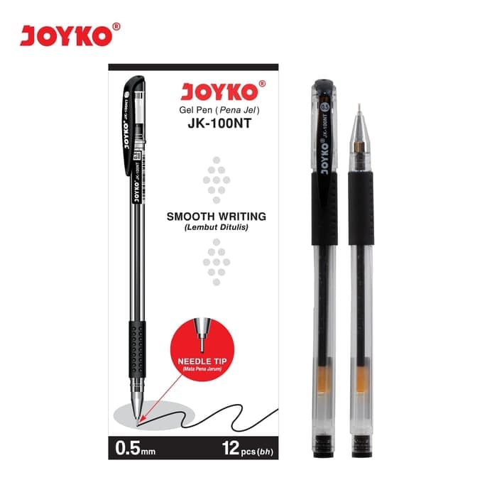 

Pulpen Gel Joyko JK-100NT Black 0.5 mm (12pcs)