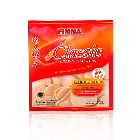 

FINNA Classic Prawn Crackers 400g - FINA Kerupuk Udang Klasik