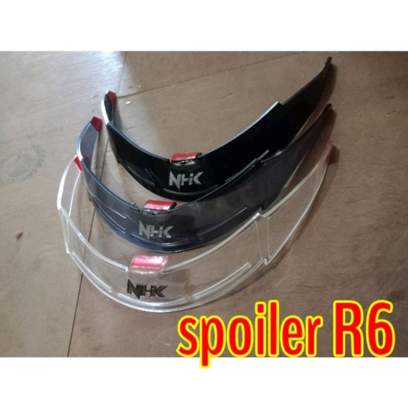 SPOILER NHK R6 AKSESORIS VARIASI PAKET GANTENG HELM HALF FACE NHK
