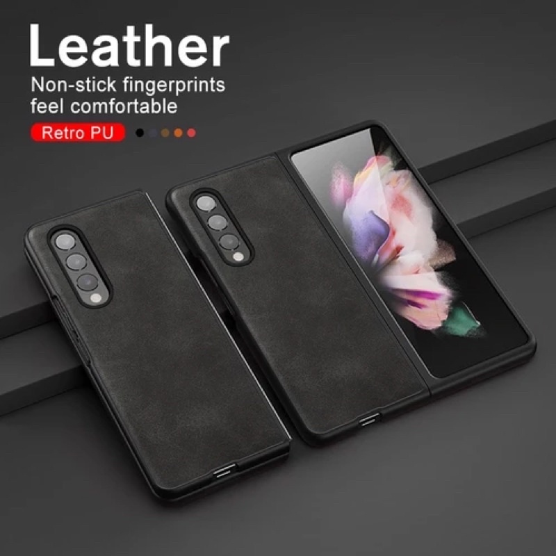 Luxury Leather Texture Back Cover for Samsung Galaxy Z Fold 3/4