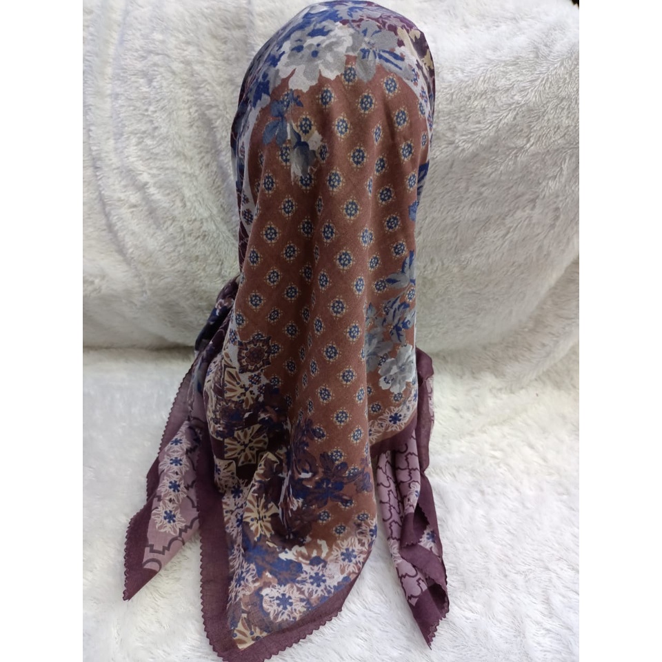 Hijab denay/ segiempat denay/ denay kerudung motif baru