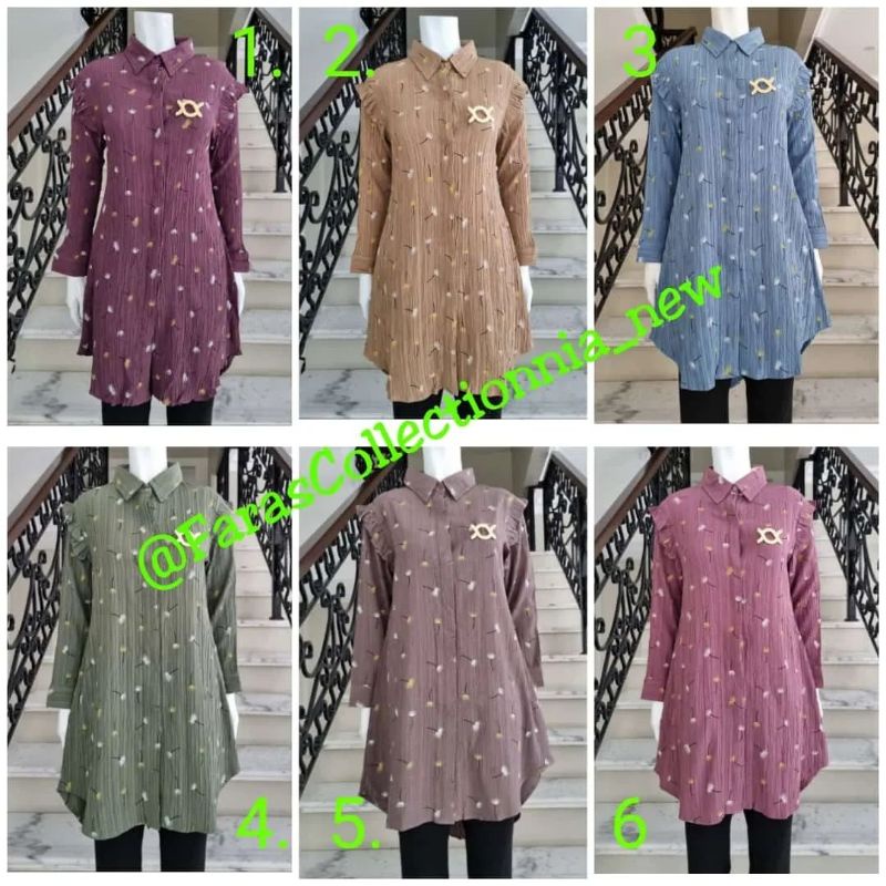 Kemeja Tunik Lady cruish ori By Edness Kayla