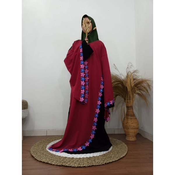 [BISA COD] MUKENA SHOLAT MODEL ABAYA BLUS ARAB KODE*KANAYA*