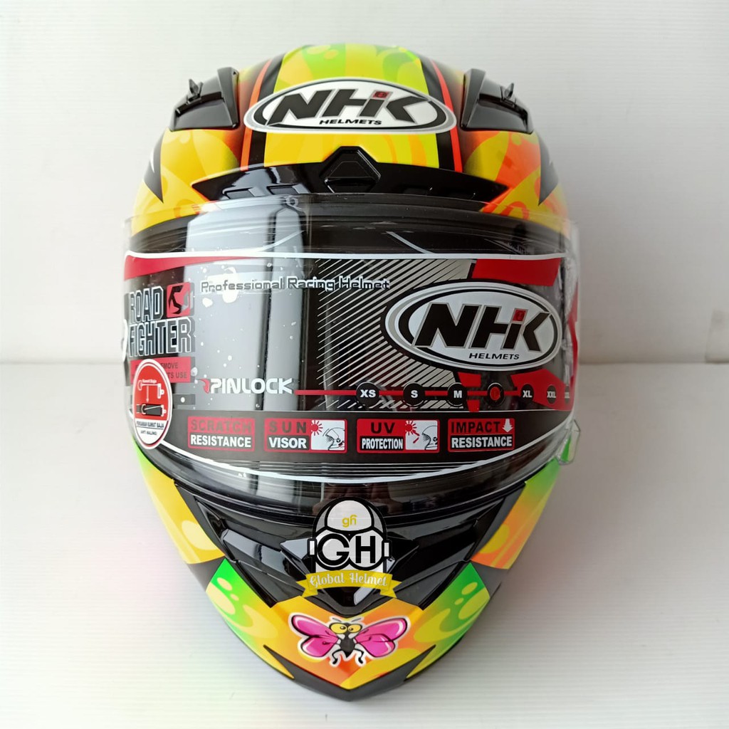 HELM NHK FULL FACE NHK RX9 KAREL WINTER BLACK PINK