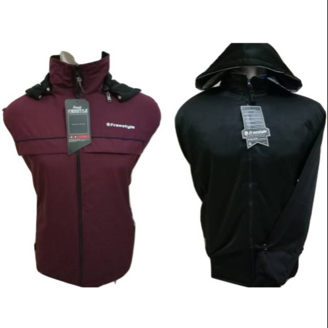 Jaket freestyle bolak balik unisex termurah size jumbo