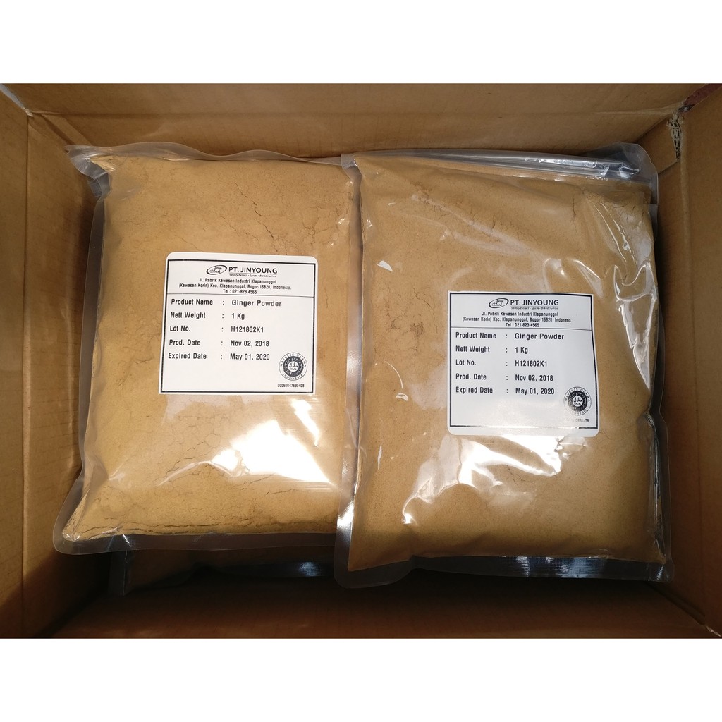 Ginger Powder / Jahe Putih Bubuk 100 GR Murni Varietas Jahe Gajah