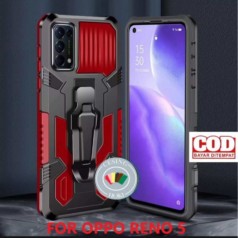 Case OPPO RENO 5 / OPPO RENO 6 / OPPO RENO 4 back cover armor robot soft army case
