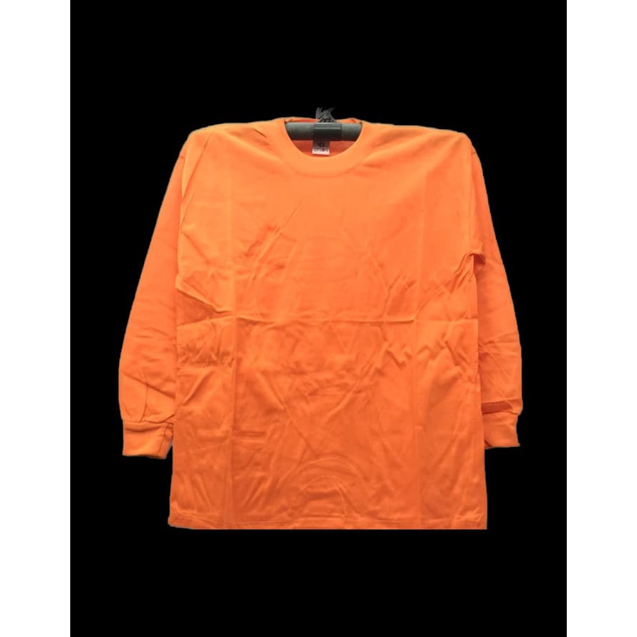 Kaos Polos Oblong PE Orange Panjang