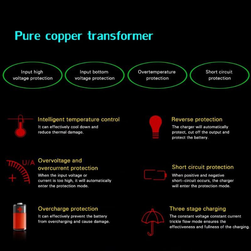 Charger Aki Motor Mobil Casan Carger Cas 2A 12V