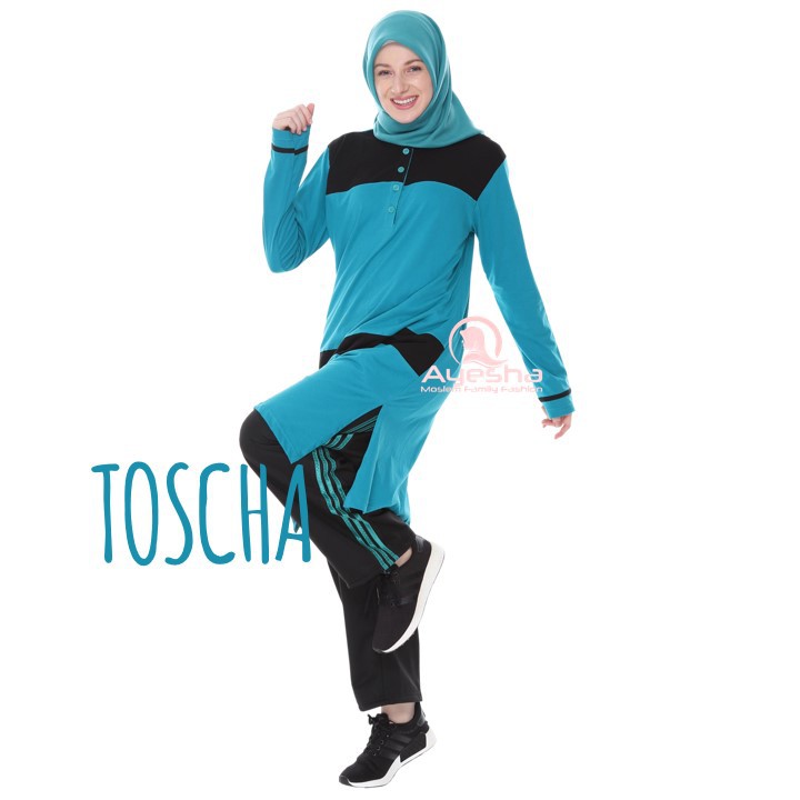  Setelan  Pakaian Olahraga Senam Variasi Muslimah Baju  
