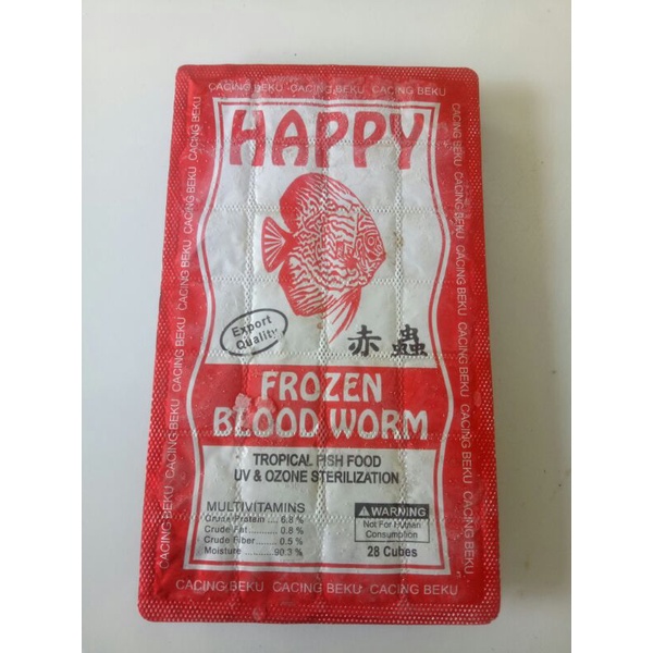 cacing beku bloodworm happy
