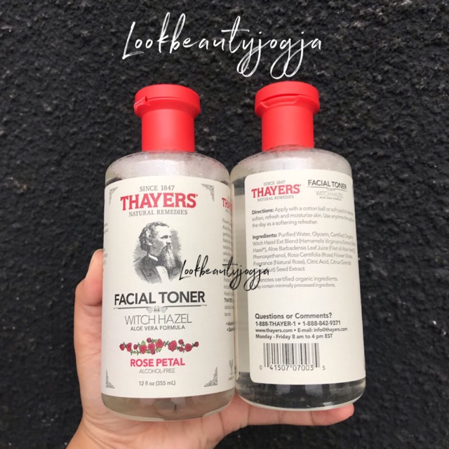 THAYERS FACIAL TONER WITCH HAZEL ROSE PETAL