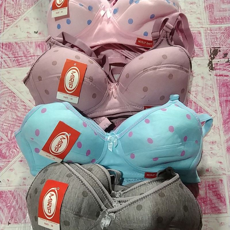 BH SPORT REMAJA KAIT 2 MOTIF POLKADOT / BH FIDILLA REMAJA CUP SEDANG TERMURAH