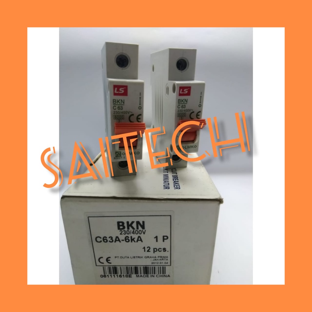 MCB BKN LS 1Phase 1P 63A