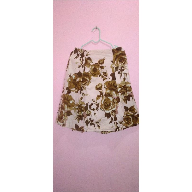 ZARA [ORIGINAL] Rok Motif Floral Preloved