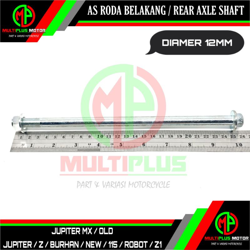 As roda belakang As tromol belakang Rear axle shaft JUPITER Z,JUPITER Z NEW 115 ROBOT,JUPITER Z1,JUP