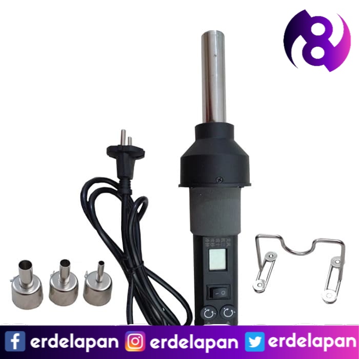 Solder Uap Tangan Portable Digital 8018