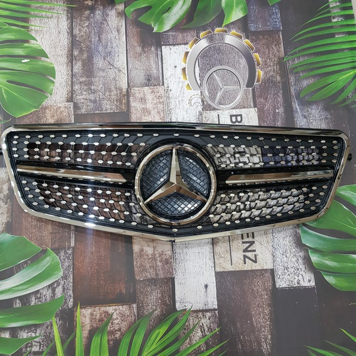 grill diamond mercedes benz W212 pre facelift list silver Grile W212