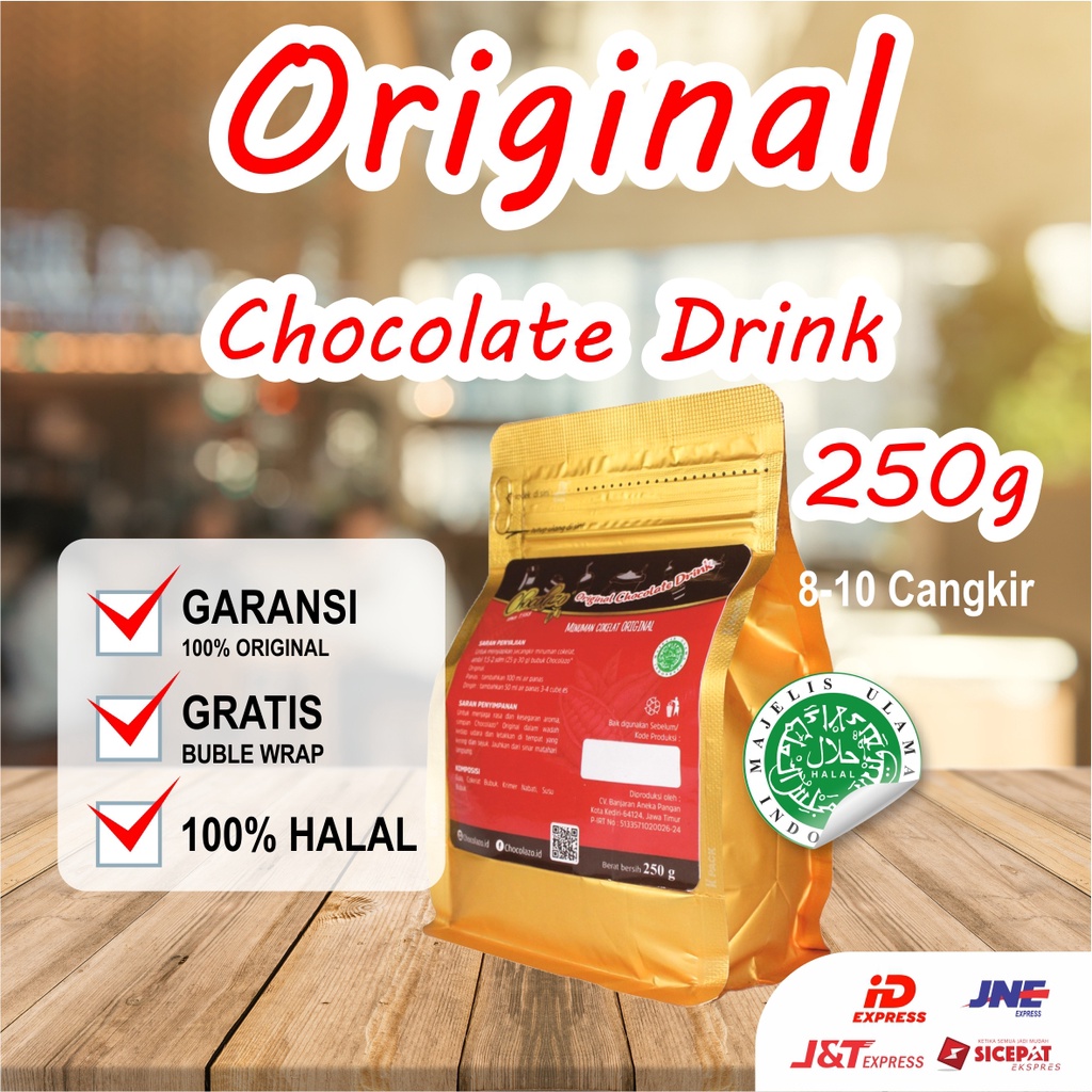 

Minuman Coklat Bubuk Premium 250g Original Dark Chocolate Drink 3in1 Siap Seduh Dijamin Asli