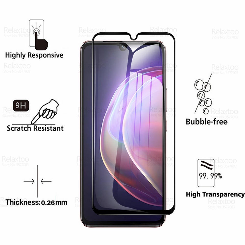 3pcs Pelindung Layar tempered glass Untuk VIVO Y91 Y89 Y90 Y19 Y11 Y70 Y51 Y30 Y20 Y20A Y73S Y70S Y52S Y51S Y30 Y20i Y20S Y20S Y3S Y20