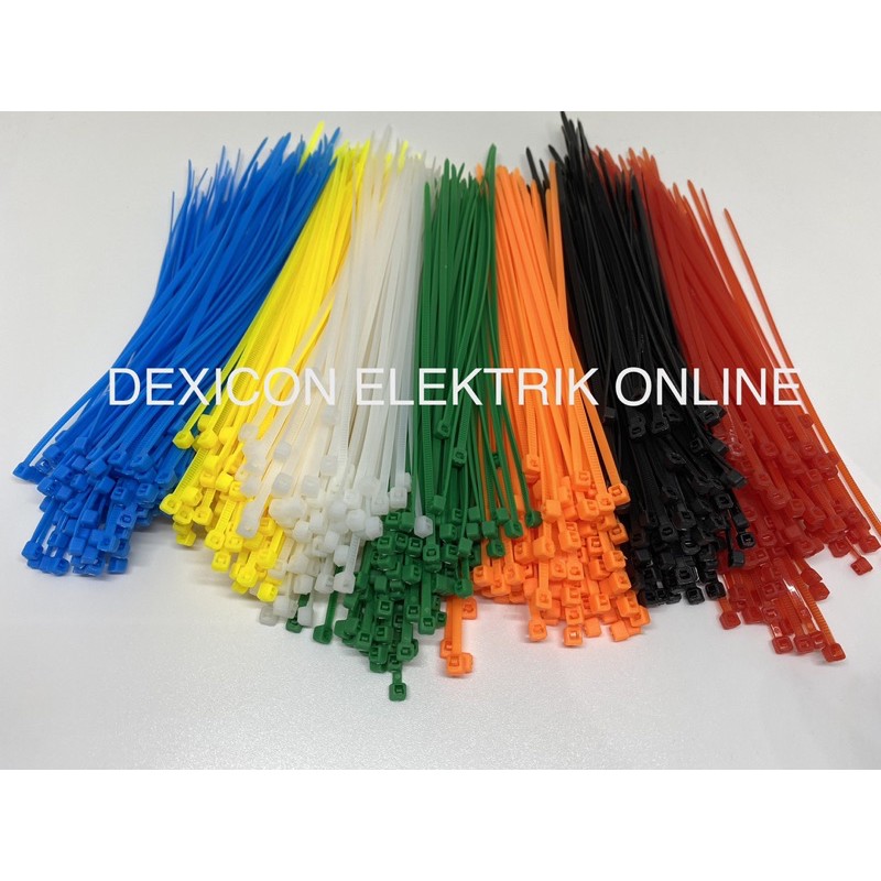 kabel ties 15 cm/2.5x150mm/ties warna/ties/cable ties/kabel ties warna/kabel pengikat/kabel serut