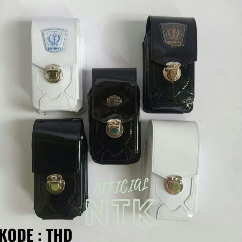 Tempat Hp Motif - Sarung Hp Pinggang Double Slot Motif Atribut Security Satpam Polantas -THD