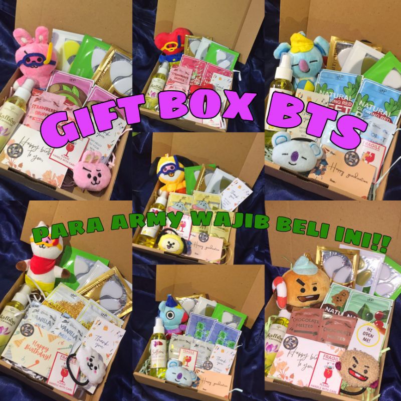 Kado Ulang Tahun Cewek/Gift box BTS/hampers bts/kado skincare