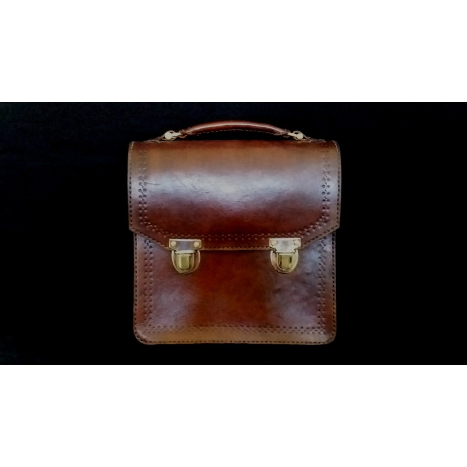 Tas Koper Pria Wanita Kulit Asli Vintage Keren