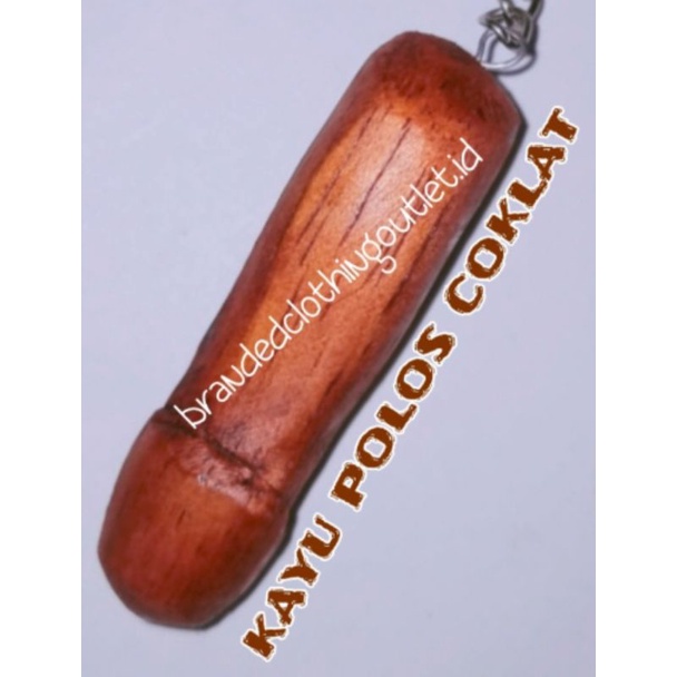 GANTUNGAN KUNCI DEWASA BRIDAL SHOWER | KEY CHAIN MEN PENIS | GANTUNGAN KUNCI PENIS | GANTUNGAN KUNCI BONEKA | GANTUNGAN KUNCI LUCU | GANTUNGAN KUNCI UNIK | GANTUNGAN KUNCI PELUIT | SOUVENIR | HADIAH | KEY RING UNIQUE  | KEY CHAIN UNIQUE FUNNY 1PCS-KAYU POLOS COKLAT