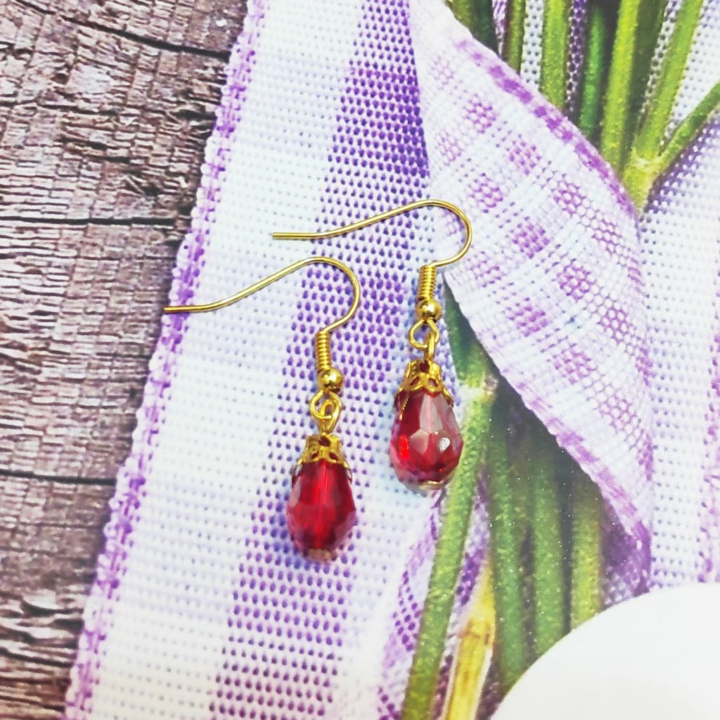 Anting wanita manik-manik mote handmade Tokopelanginicer