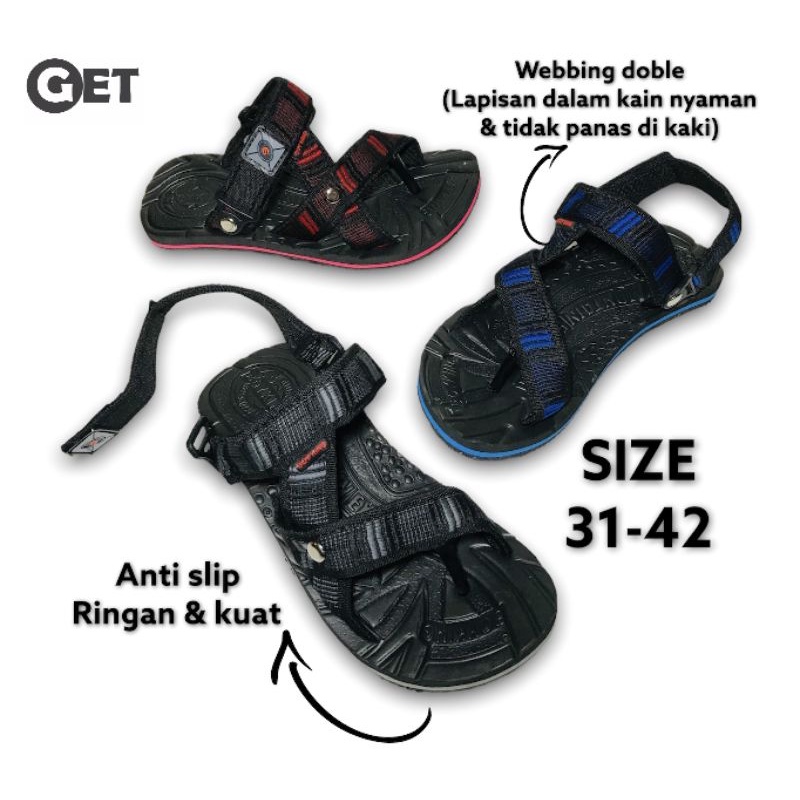Sandal Gunung Anak Sandal Gunung Pria Wanita Sandal Gunung Dewasa