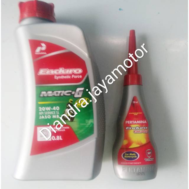 Paket oli matic Enduro + oli gear for all matic Honda.yamaha.suzuki