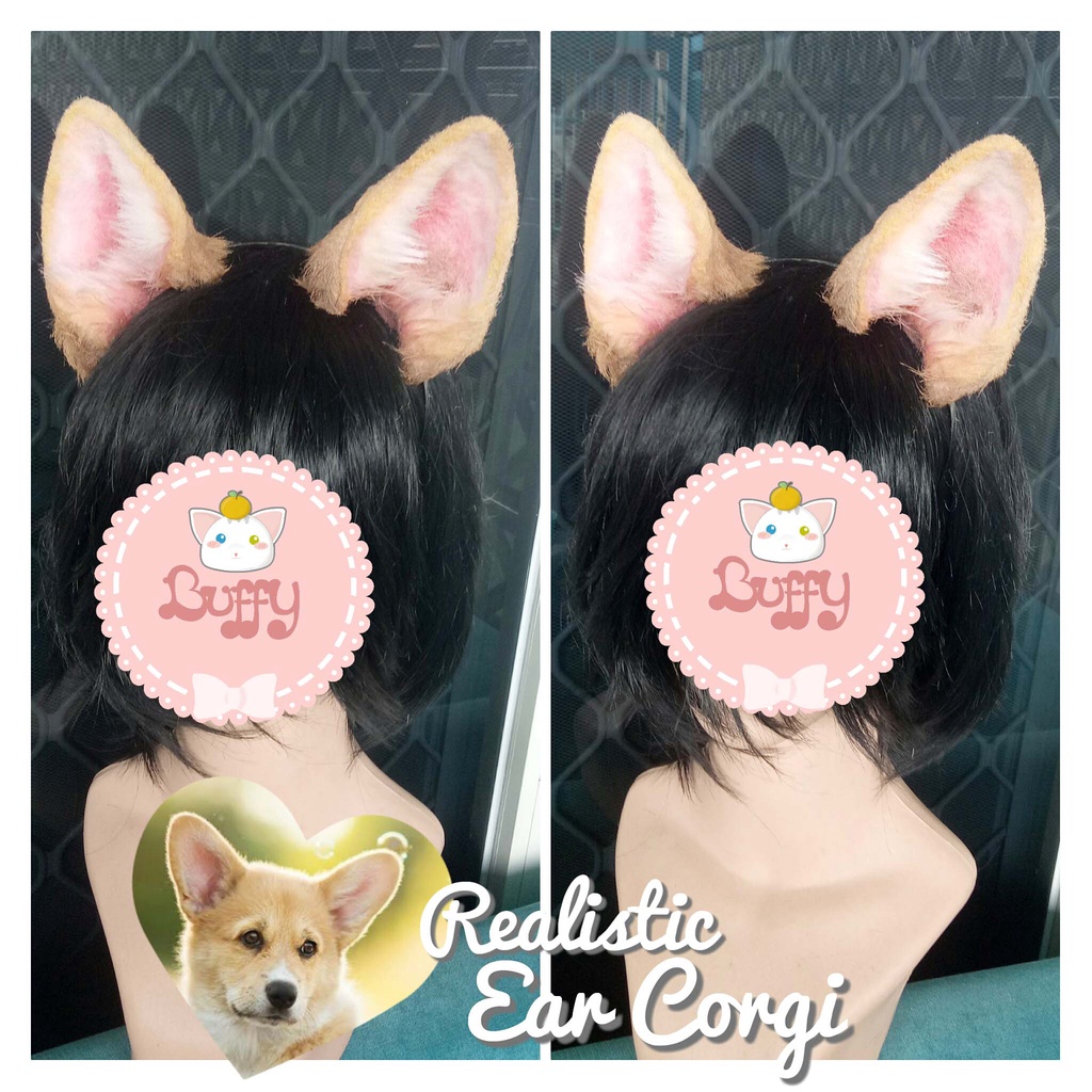 headband realistic doggy furry cosplay premium harajuku gamer punk kawaii animal halloween