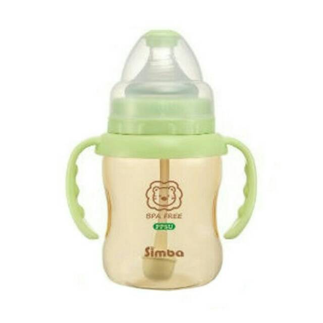 Simba PPSU Wide Neck Calabash With Handle 200ml Training Botol Susu Anticolic Antisedak