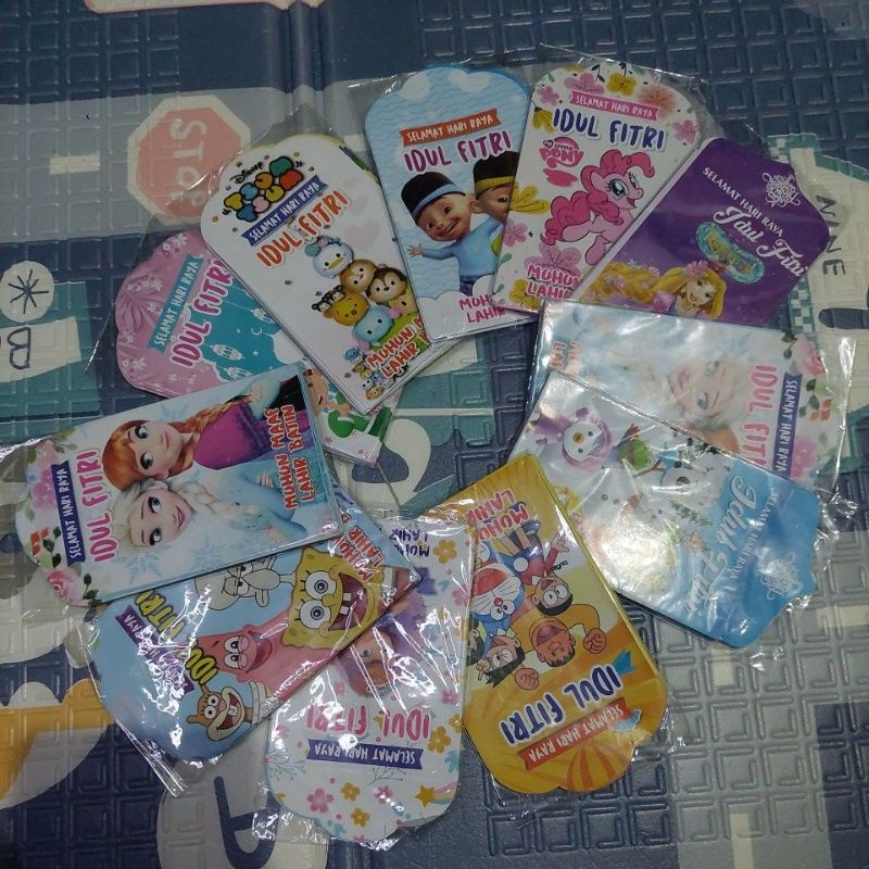 

MURMER AMPLOP LEBARAN UK. BESAR MOTIF KARTUN 1 PACK ISI 8 LMBR