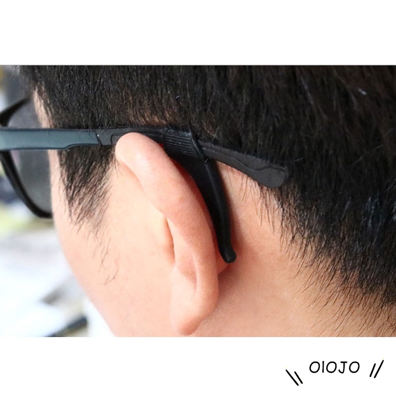 Nyaman Lembut Silicone Anti-Slip Telinga-hooks Untuk Kacamata Kacamata Sunglasses - ol