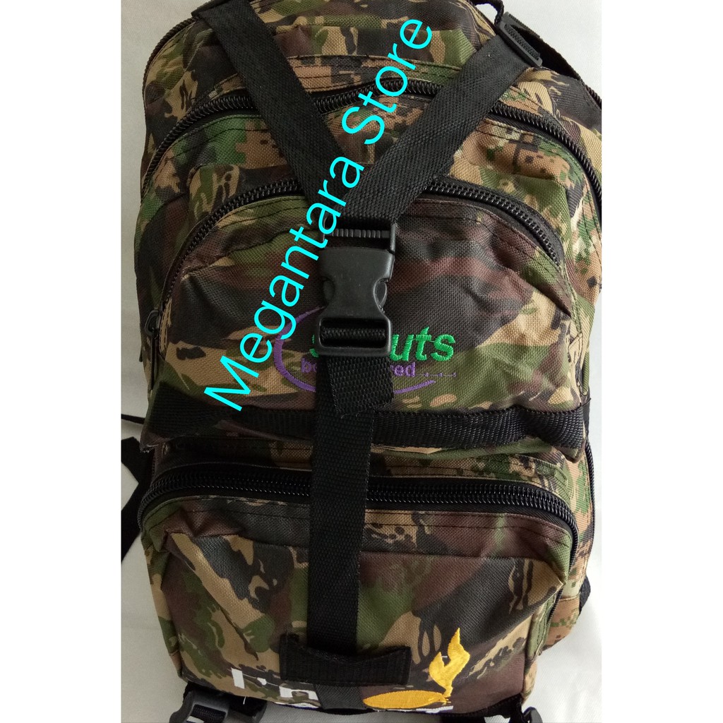 Tas ransel loreng pramuka tas gendong loreng pramuka